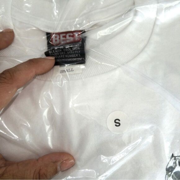New Best x Breezy Excursion White Dog Logo Unisex T-Shirt Size‎ Small - Picture 4 of 5